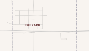 Rudyard, Montana map