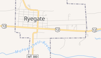 Ryegate, Montana map