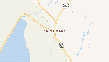 Saint Mary, Montana map