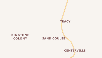 Sand Coulee, Montana map