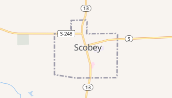 Scobey, Montana map