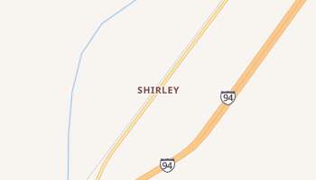 Shirley, Montana map