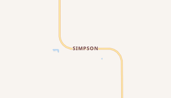 Simpson, Montana map