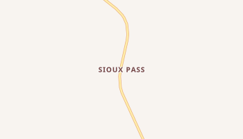 Sioux Pass, Montana map