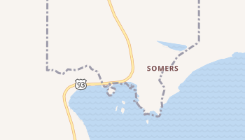 Somers, Montana map
