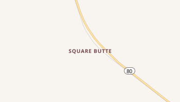 Square Butte, Montana map