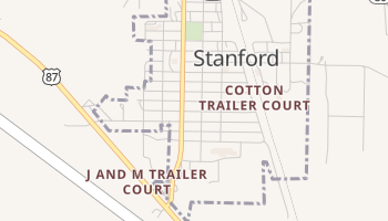 Stanford, Montana map