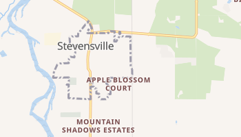 Stevensville, Montana map