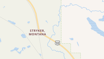 Stryker, Montana map