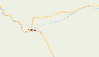 Sula, Montana map
