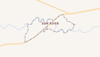 Sun River, Montana map