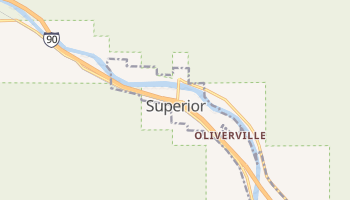 Superior, Montana map