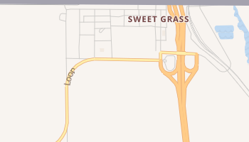 Sweet Grass, Montana map