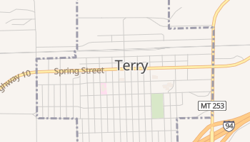 Terry, Montana map