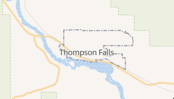 Thompson Falls, Montana map
