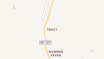 Tracy, Montana map