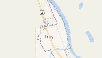 Troy, Montana map