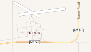 Turner, Montana map