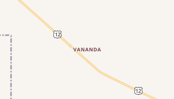 Vananda, Montana map