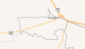 Vaughn, Montana map