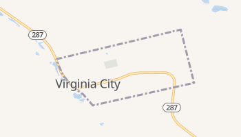 Virginia City, Montana map