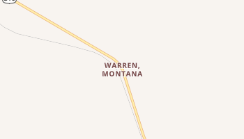 Warren, Montana map