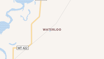 Waterloo, Montana map