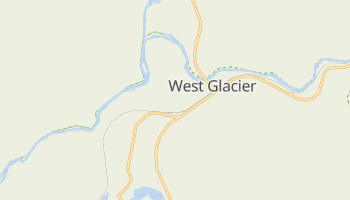 West Glacier, Montana map