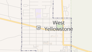 West Yellowstone, Montana map