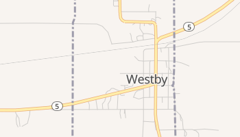 Westby, Montana map