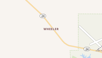 Wheeler, Montana map