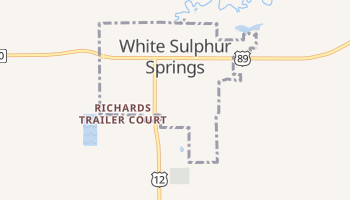 White Sulphur Springs, Montana map