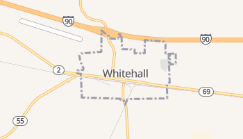 Whitehall, Montana map