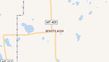 Whitlash, Montana map