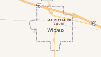 Wibaux, Montana map