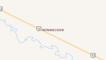 Winnecook, Montana map
