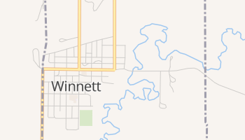 Winnett, Montana map