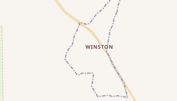 Winston, Montana map