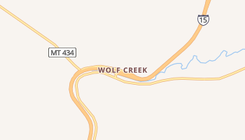 Wolf Creek, Montana map