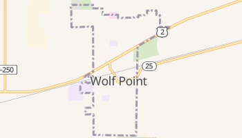 Wolf Point, Montana map