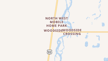 Woodside, Montana map