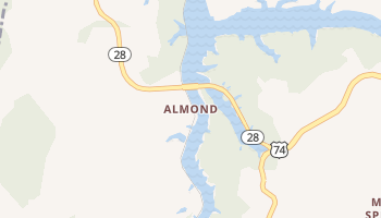 Almond, North Carolina map