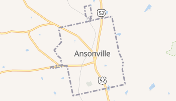 Ansonville, North Carolina map