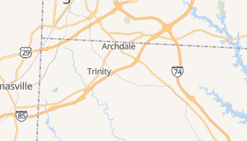 Archdale, North Carolina map