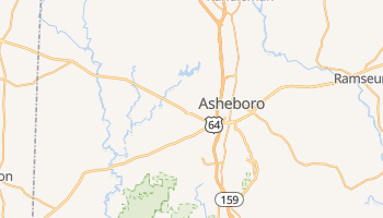 Asheboro, North Carolina map