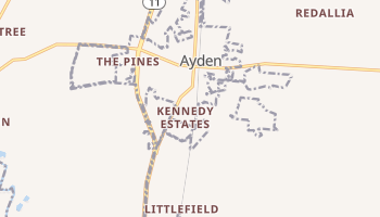 Ayden, North Carolina map