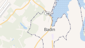 Badin, North Carolina map