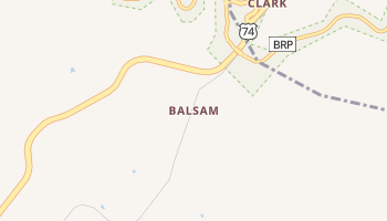 Balsam, North Carolina map