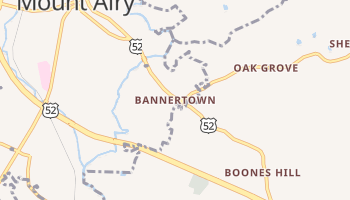 Bannertown, North Carolina map