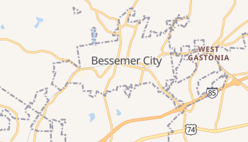 Bessemer City, North Carolina map